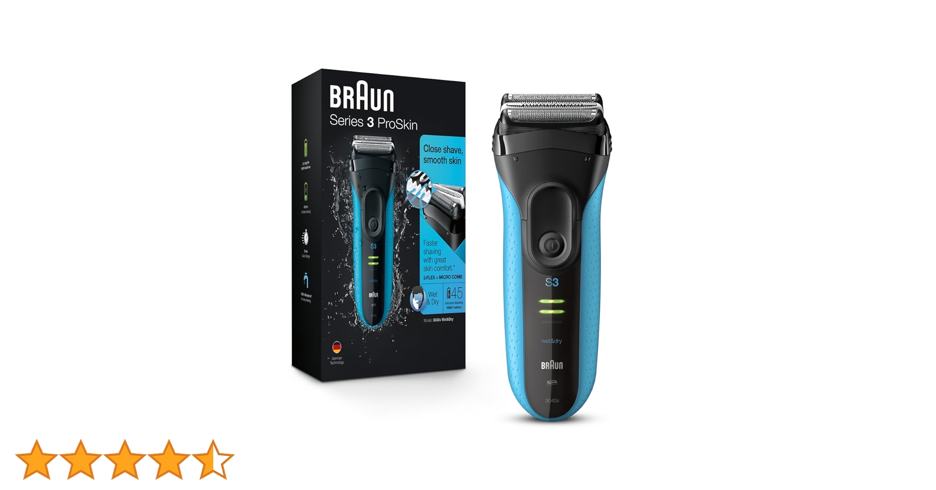 Amazon | Braun Electric Shaver, Series 3 ProSkin 3040s Men's